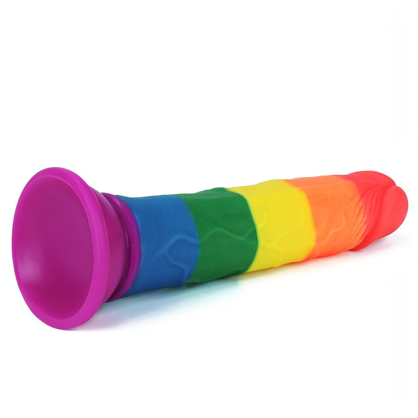 Prider Fallo Rainbow Handcrafted in Silicone Medicale 7''