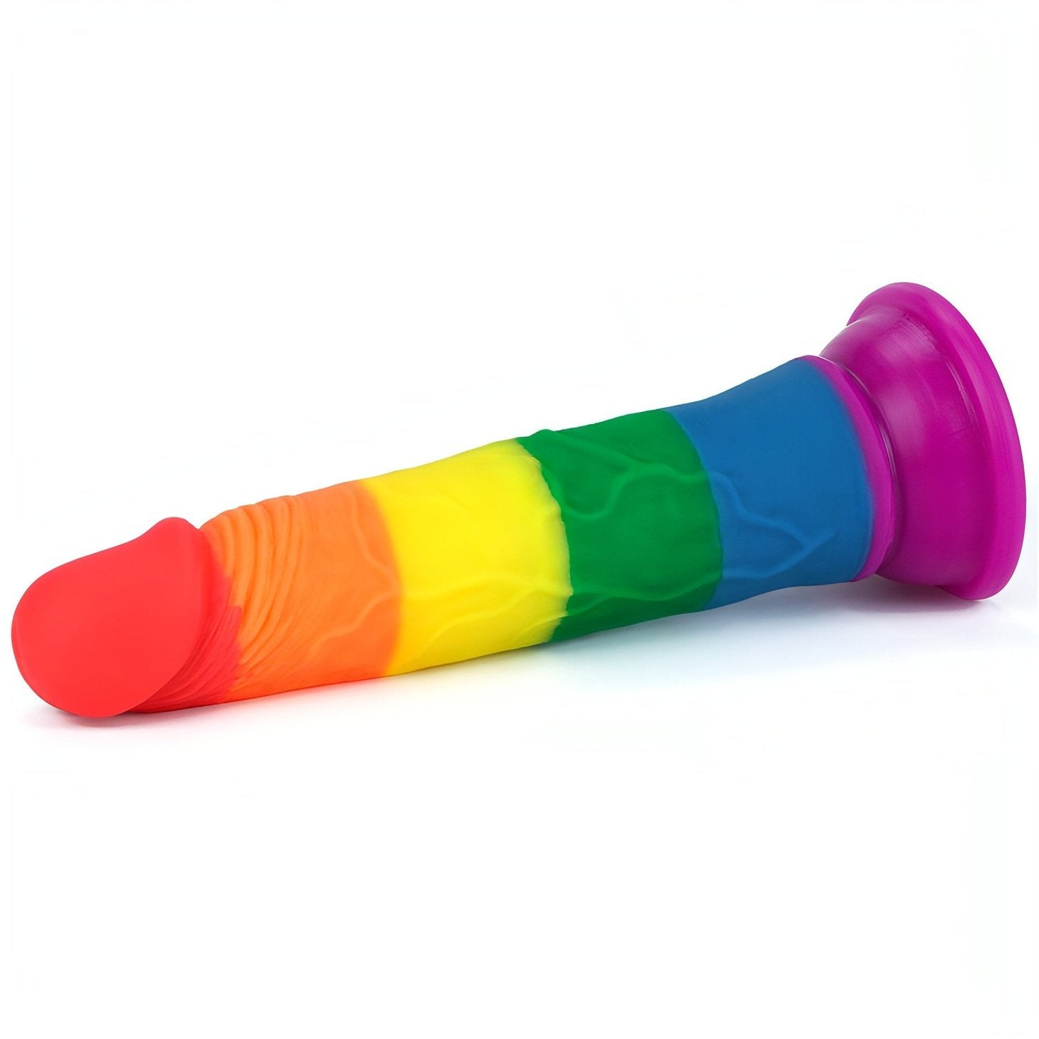 Prider Fallo Rainbow Handcrafted in Silicone Medicale 7''