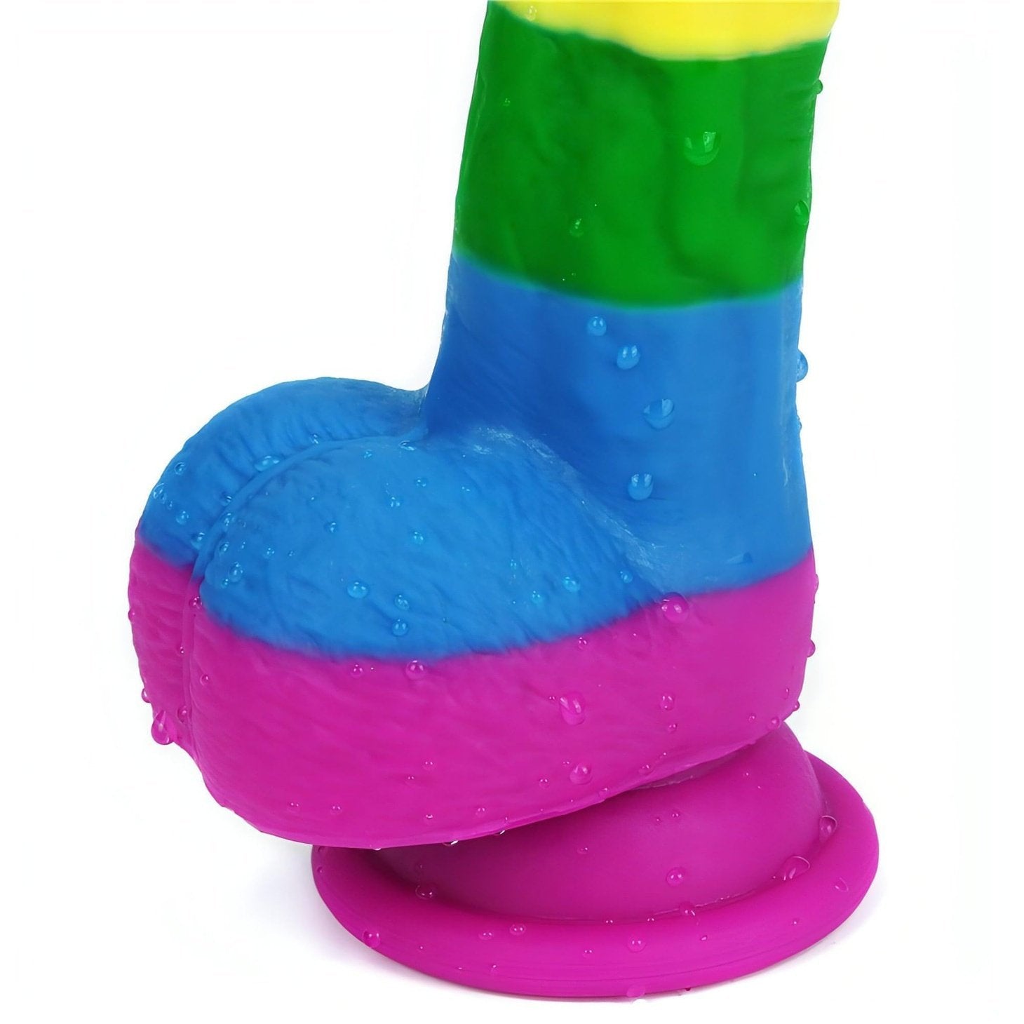 Prider Fallo Rainbow Handcrafted in Silicone Medicale 8''