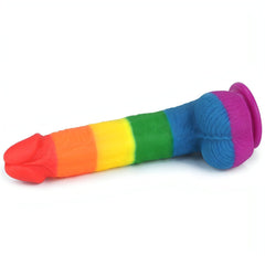 Prider Fallo Rainbow Handcrafted in Silicone Medicale ''