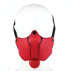 Puppy Dog Mouth Mask - Red