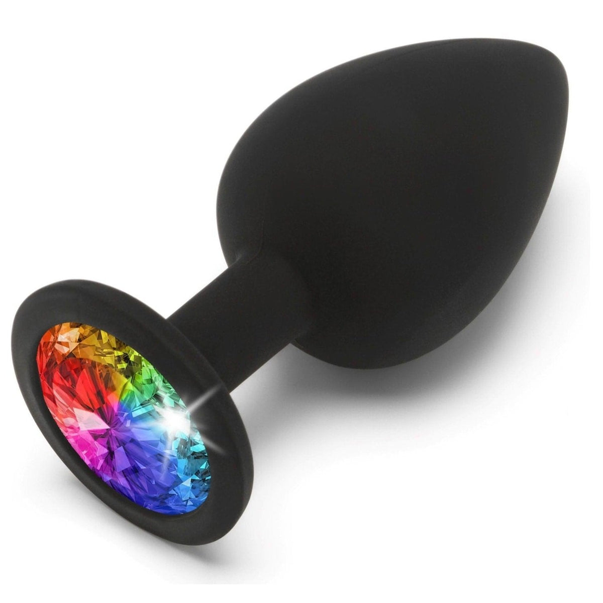 Rainbow Booty Jewel - Large, Black