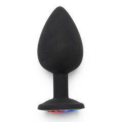 Rainbow Booty Jewel - Large, Black