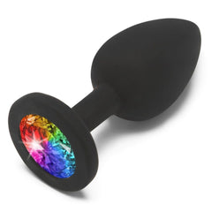 Rainbow Booty Jewel - Small, Black