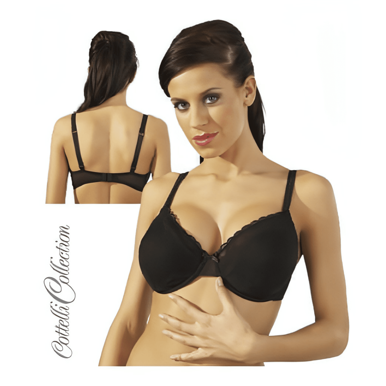 Reggiseno in pizzo con ricamo - 90B