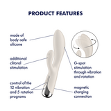 Satisfyer Spinning Rabbit 1 beige: vibratore rabbit rotante