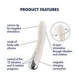 Satisfyer Spinning Vibe 1 beige: vibratore rotante punto G