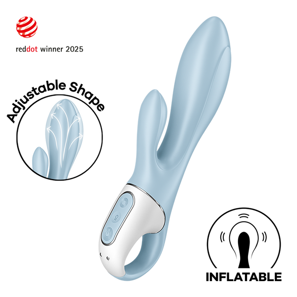 Satisfyer Air Pump Bunny 1 azzurro: vibratore rabbit gonfiabile
