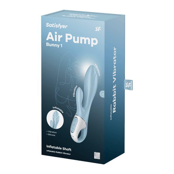 Satisfyer Air Pump Bunny 1 azzurro: vibratore rabbit gonfiabile