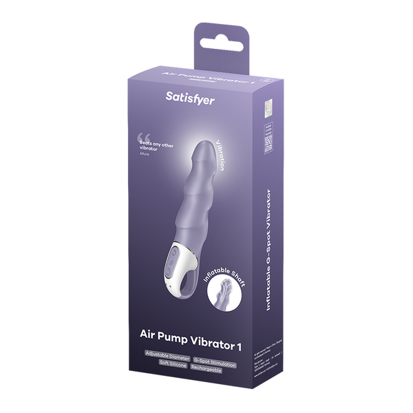 Satisfyer Air Pump Vibrator 1 viola: vibratore gonfiabile