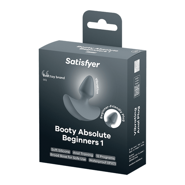 Satisfyer Booty Absolute Beginners 1 blu scuro: plug anale