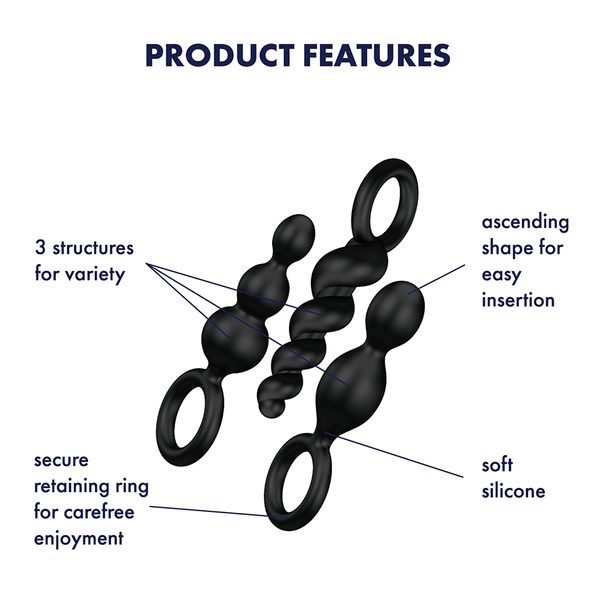 Satisfyer Booty Call nero: plug anale