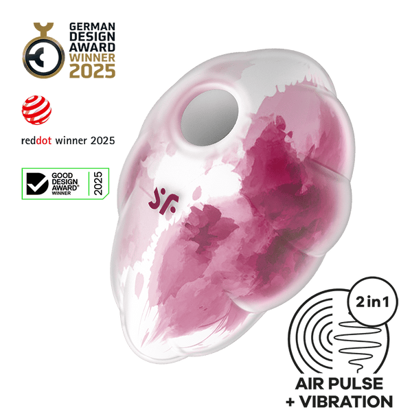 Satisfyer Cloud Dancer rosso fantasia: succhia clitoride ad Air Pulse