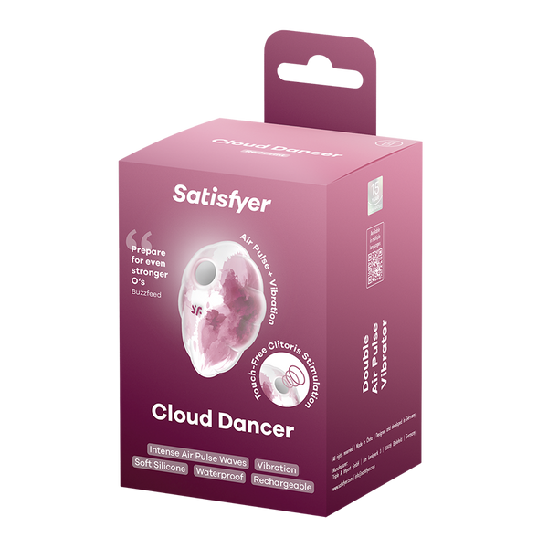 Satisfyer Cloud Dancer rosso fantasia: succhia clitoride ad Air Pulse