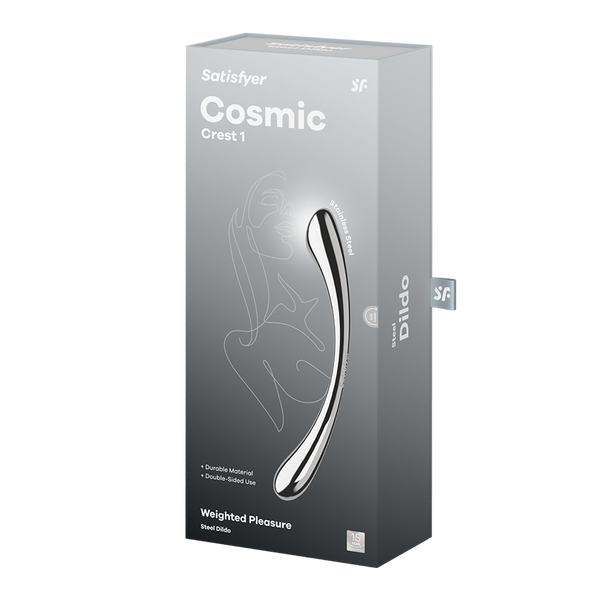 Satisfyer Cosmic Crest 1 argento: dildo in acciaio