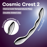 Satisfyer Cosmic Crest 2 argento: dildo in acciaio