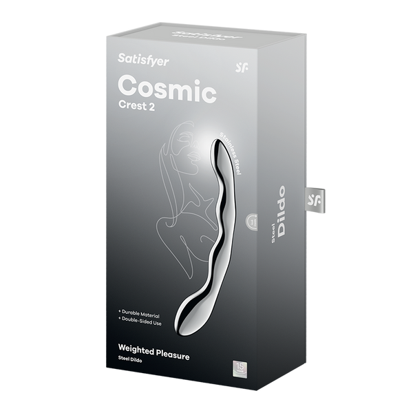Satisfyer Cosmic Crest 2 argento: dildo in acciaio