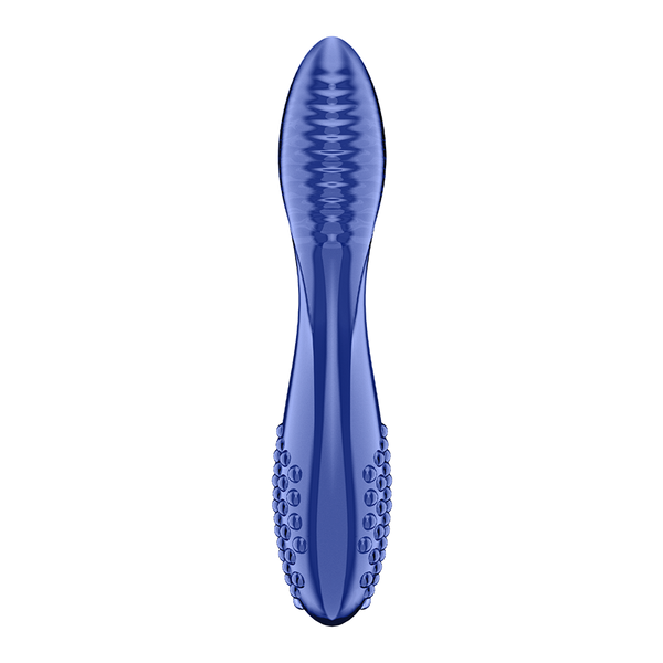 Satisfyer Dazzling Crystal 2 azzurro: dildo in vetro