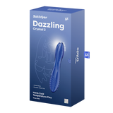 Satisfyer Dazzling Crystal 2 azzurro: dildo in vetro