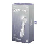 Satisfyer Dazzling Crystal 2 trasparente: dildo in vetro