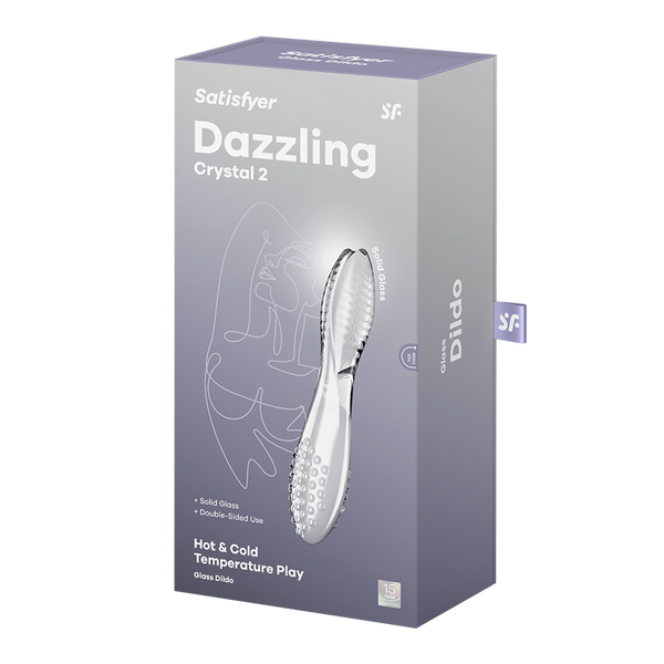 Satisfyer Dazzling Crystal 2 trasparente: dildo in vetro