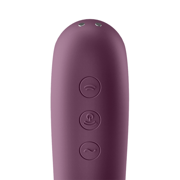 Satisfyer Dual Kiss rosso vino: succhia clitoride ad Air Pulse