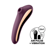 Satisfyer Dual Kiss rosso vino: succhia clitoride ad Air Pulse