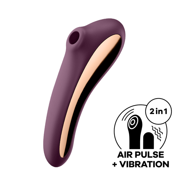 Satisfyer Dual Kiss rosso vino: succhia clitoride ad Air Pulse