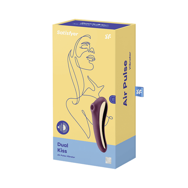 Satisfyer Dual Kiss rosso vino: succhia clitoride ad Air Pulse
