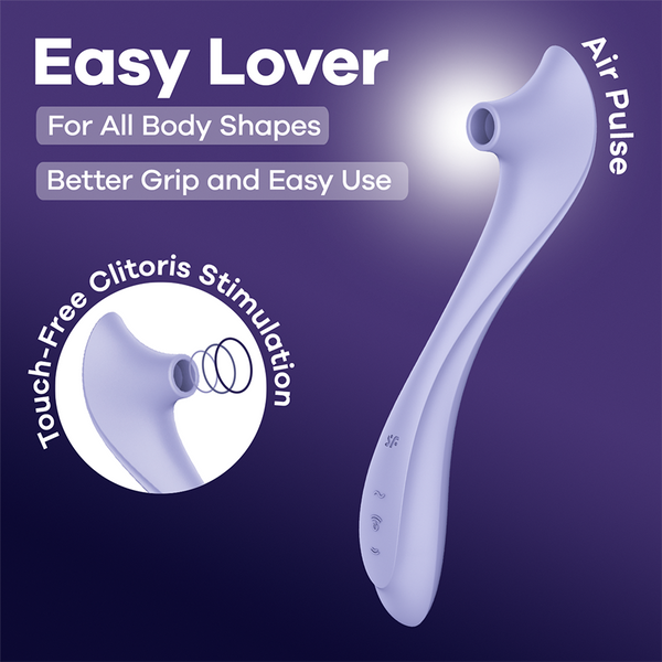 Satisfyer Easy Lover viola: succhia clitoride ad Air Pulse