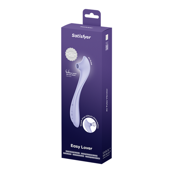 Satisfyer Easy Lover viola: succhia clitoride ad Air Pulse