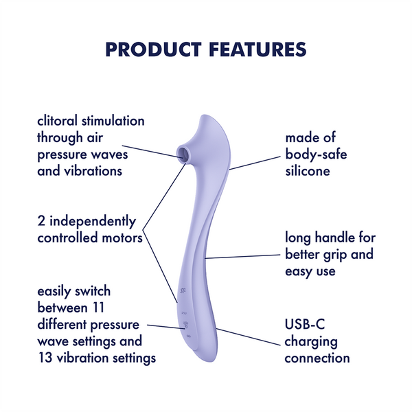 Satisfyer Easy Lover viola: succhia clitoride ad Air Pulse