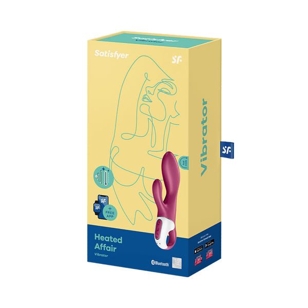 Satisfyer Heated Affair Connect App rosso porpora: vibratore riscaldante