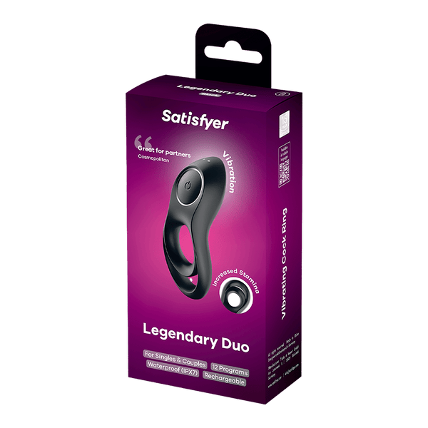 Satisfyer Legendary Duo nero: anello vibrante