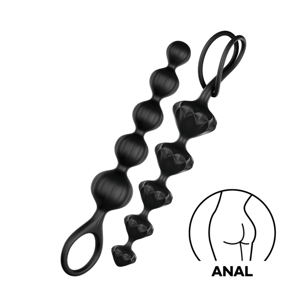 Satisfyer Love Beads nero: palline anali