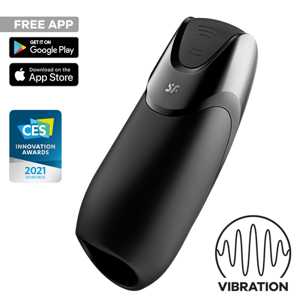 Satisfyer Men Vibration+ Connect App nero: masturbatore vibrante