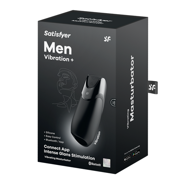 Satisfyer Men Vibration+ Connect App nero: masturbatore vibrante