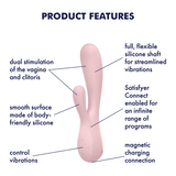 Satisfyer Mono Flex Connect App rosa: vibratore punto G
