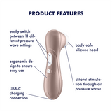 Satisfyer Pro 2 Generation 2 rosa: succhia clitoride ad Air Pulse