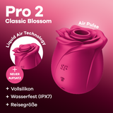 Satisfyer Pro 2 Classic Blossom rosso: succhia clitoride ad Air Pulse