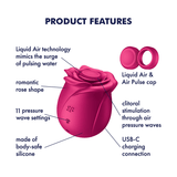 Satisfyer Pro 2 Classic Blossom rosso: succhia clitoride ad Air Pulse