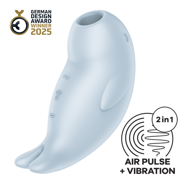 Satisfyer Seal You Soon azzurro: succhia clitoride ad Air Pulse