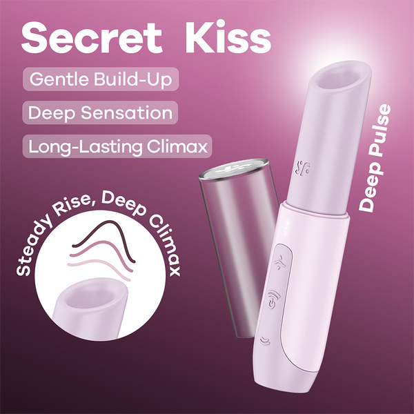 Satisfyer Secret Kiss rosa: succhia clitoride ad Air Pulse