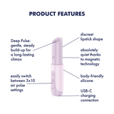 Satisfyer Secret Kiss rosa: succhia clitoride ad Air Pulse