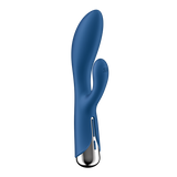 Satisfyer Spinning Rabbit 1 blu: vibratore rabbit rotante