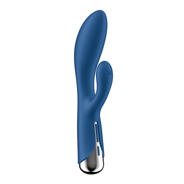 Satisfyer Spinning Rabbit 1 blu: vibratore rabbit rotante