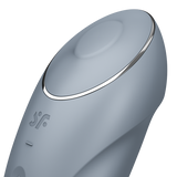 Satisfyer Tap & Climax 1 grigio azzurro: vibratore clitorideo a picchiettamento