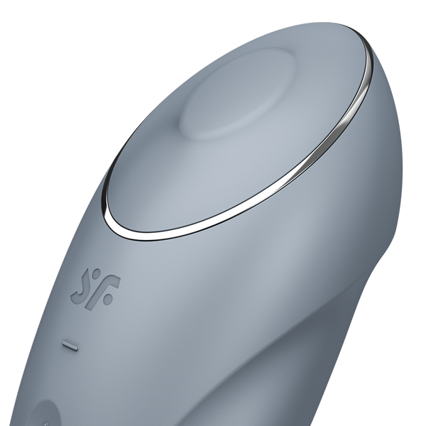 Satisfyer Tap & Climax 1 grigio azzurro: vibratore clitorideo a picchiettamento