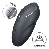 Satisfyer Tap & Climax 1 grigio: vibratore clitorideo a picchiettamento