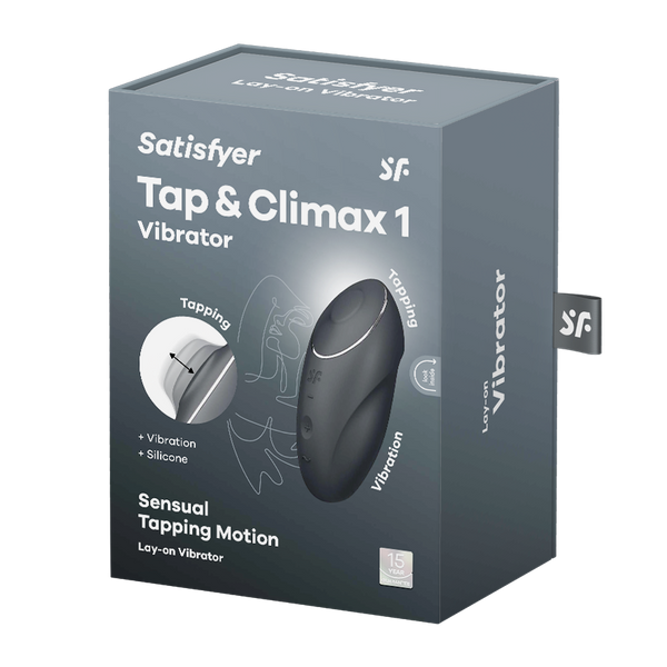 Satisfyer Tap & Climax 1 grigio: vibratore clitorideo a picchiettamento